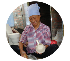 New Farmhouse Ceramic Mugs from Bat Trang, Vietnam