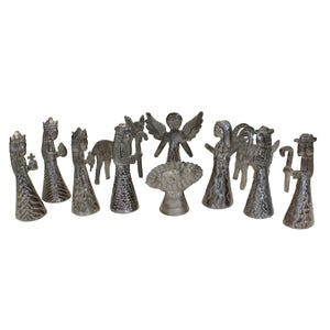 Nativity set 11-piece | Haitian Steel Metal Drum Art , Vineworks - Vineworks Fair Trade