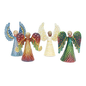 Angels - 4 Pack Hand Painted | Haitian Steel Metal Drum Art , Vineworks - Vineworks Fair Trade