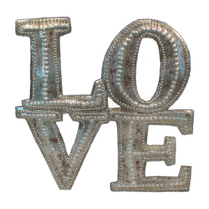 Square "Love" Wall Art , Vineworks - Vineworks Fair Trade