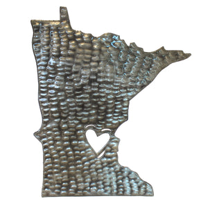 Minnesota  - Love 20" | Haitian Steel Metal Drum Art , Vineworks - Vineworks Fair Trade