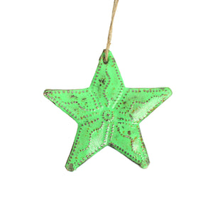 Metal Star - Green , Vineworks - Vineworks Fair Trade