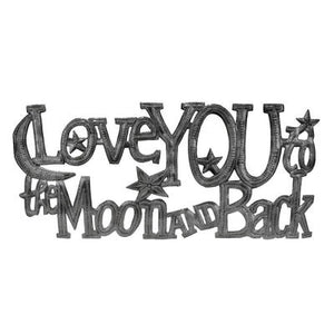 "Love You to the Moon and Back" | Haitian Steel Metal Drum Art , Vineworks - Vineworks Fair Trade