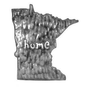 Minnesota - Home 9" | Haitian Steel Metal Drum Art , Vineworks - Vineworks Fair Trade
