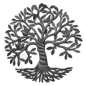 Tree of Life  - Celtic Rooted 17" | Haitian Steel Metal Drum Art , Vineworks - Vineworks Fair Trade